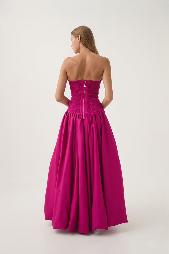 Aj Violette Bubble Hem Maxi Dress