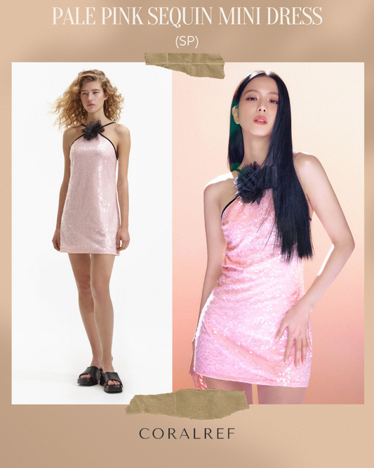 SP Pale Pink Sequin Mini Dress