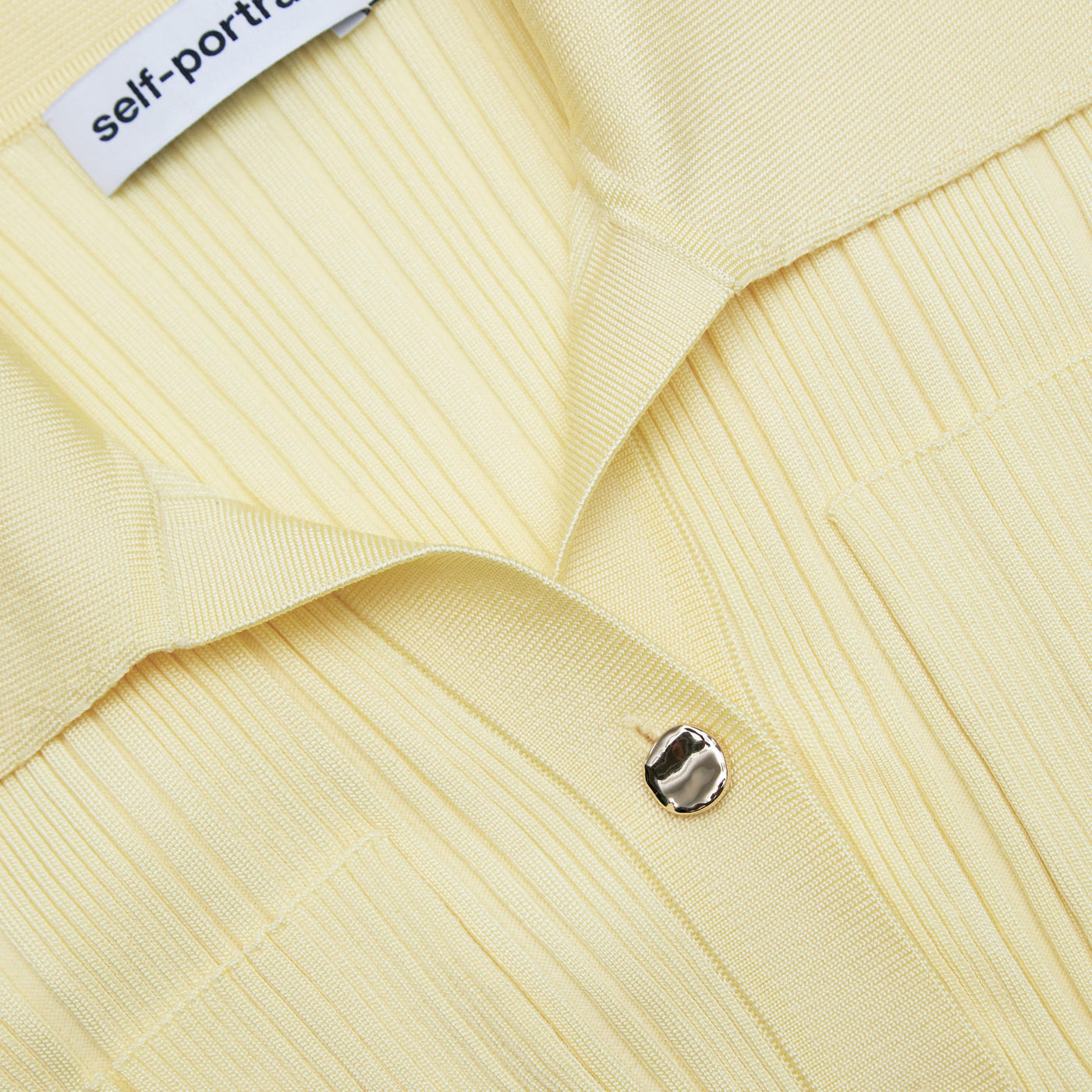 SP Yellow Ribbed Knit Midi Dress