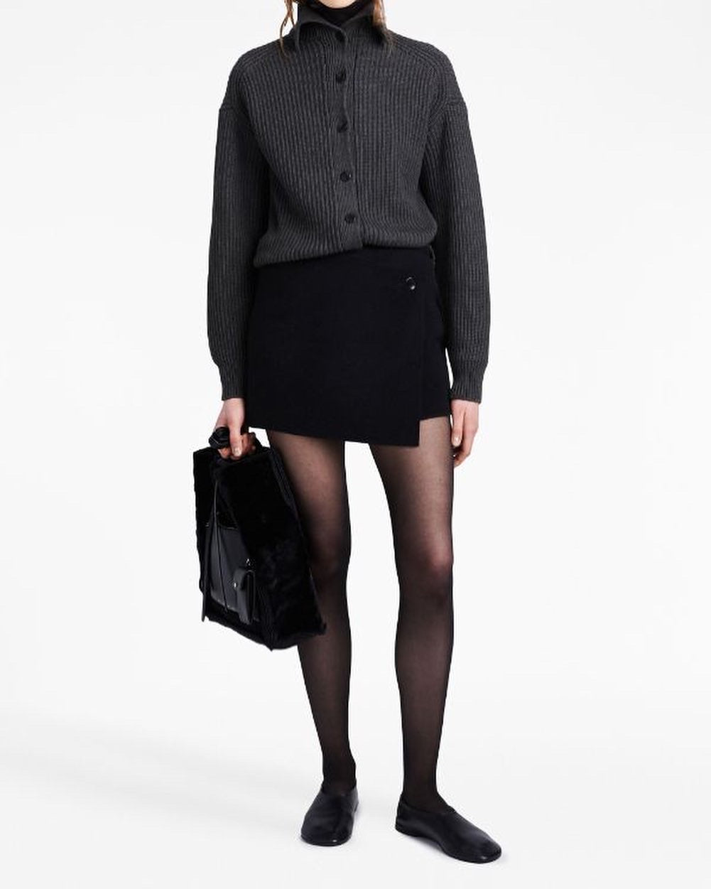 PS Melton Wrap Reversible Mini Skirt