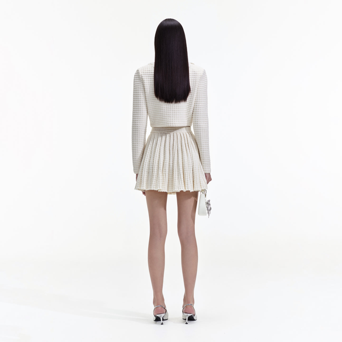 SP Cream Knit Cardigan & Mini Skirt Set