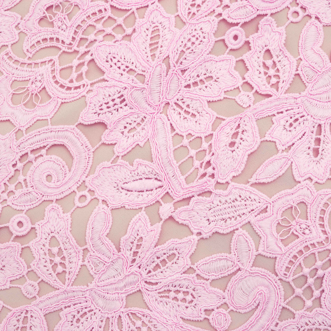 SP Pink Floral Lace Mini Dress