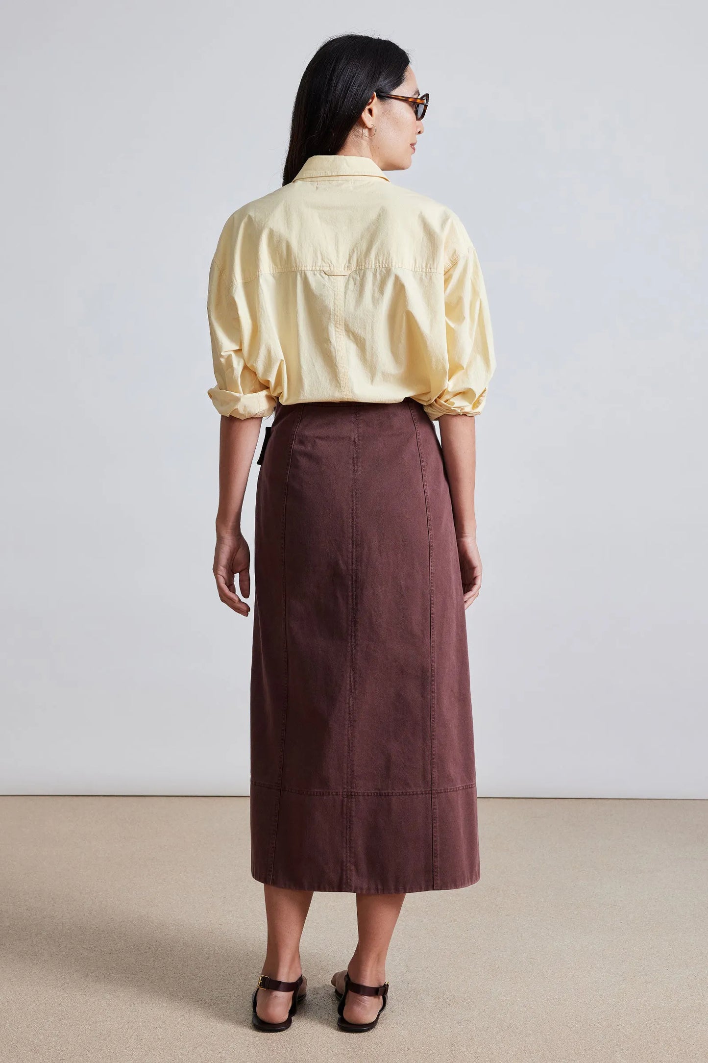 AA Lahiri Wrap Midi Skirt