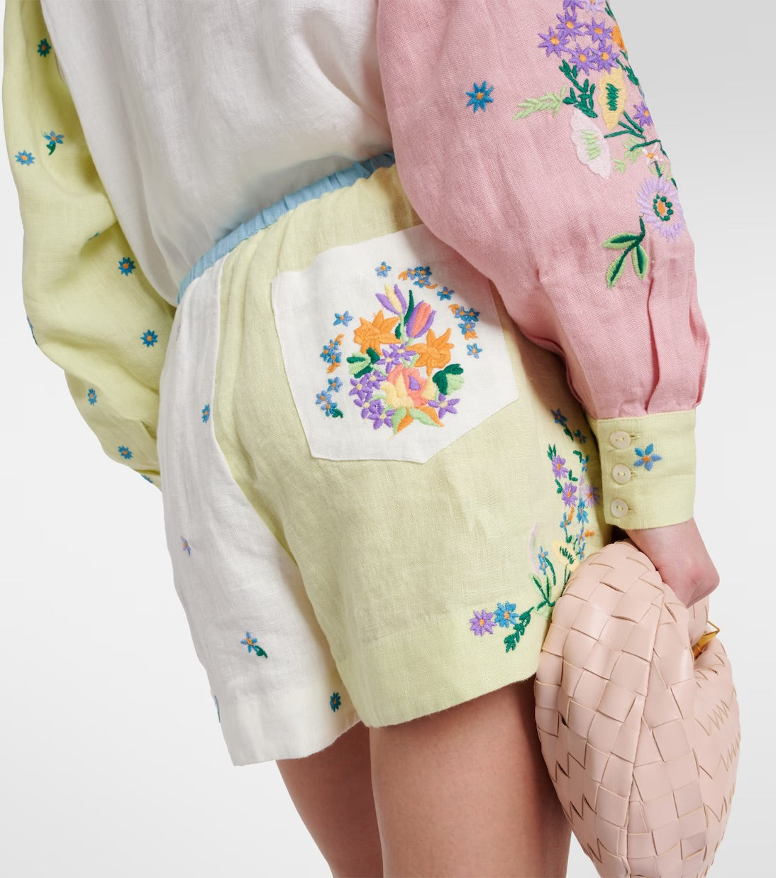 Alms Willa Embroidered Shirt & Shorts