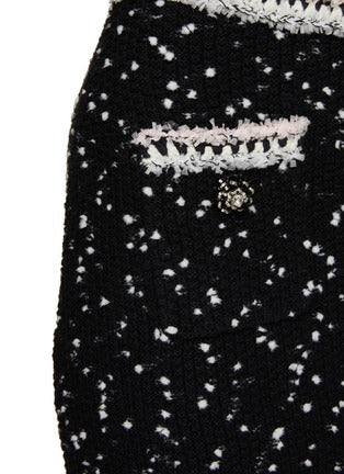 SP Black Embellished Cardigan & Skirt Set
