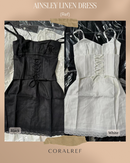 Ref Ainsley Linen Mini Dress