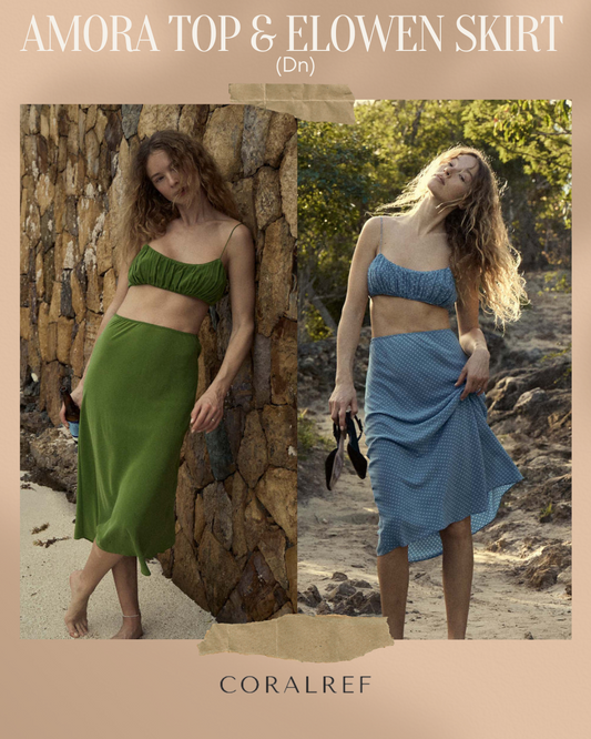 Dn Amora Silk Top + Elowen Silk Skirt Set