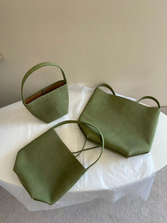 TR N/S Tote Bag Suede - Green