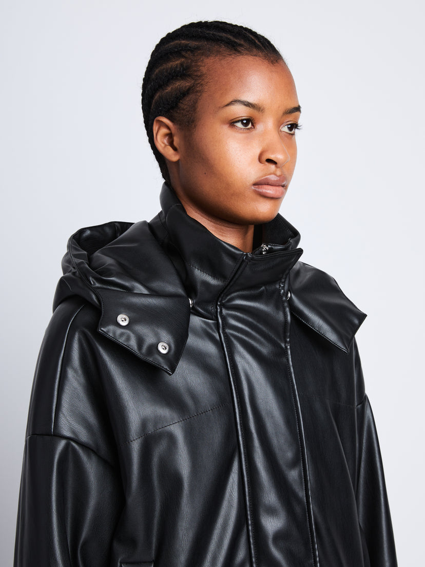 PS Daylia Puffer Jacket in Faux Leather
