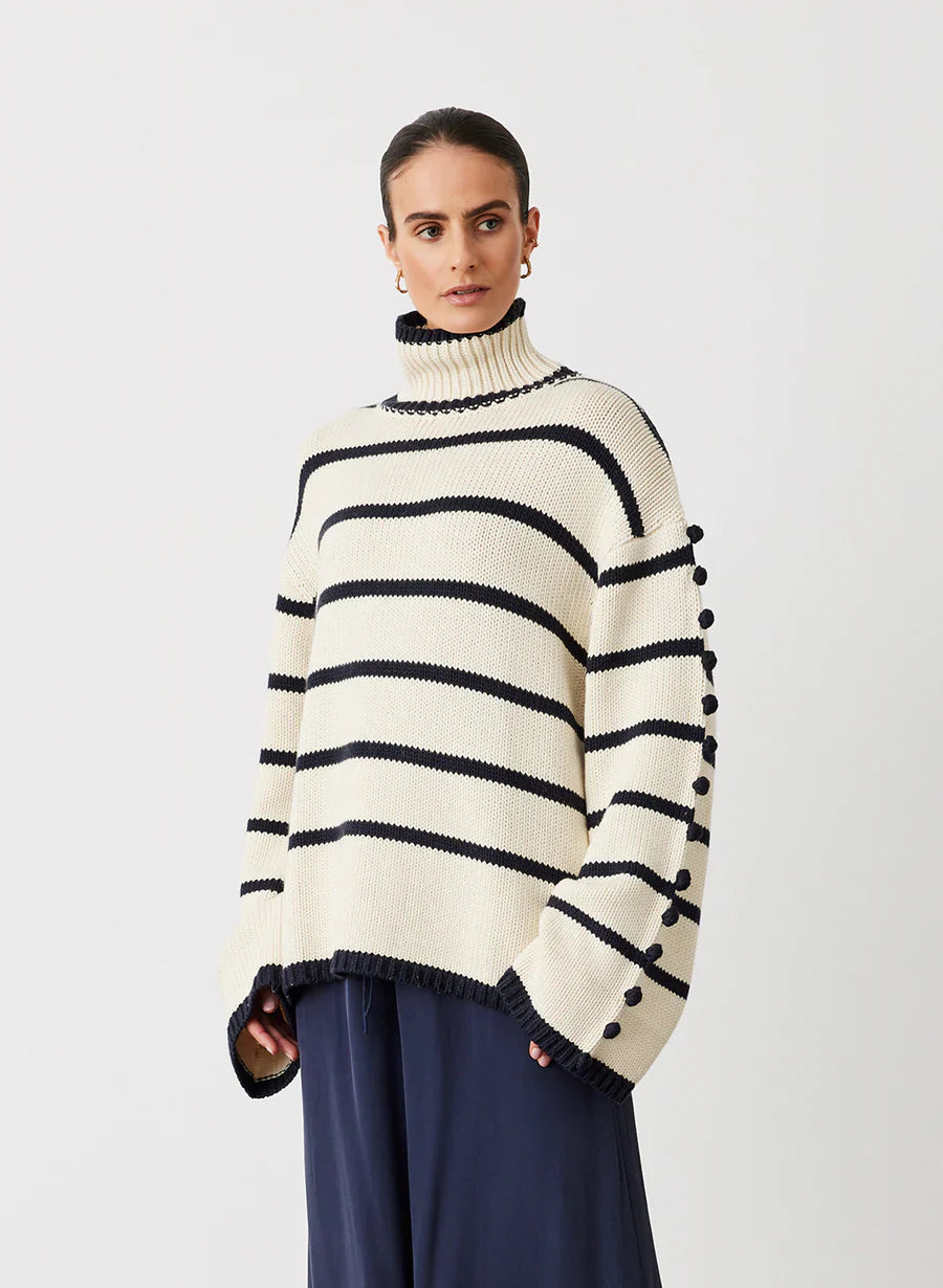 Jsln Maude Cotton Cashmere Knit Sweater