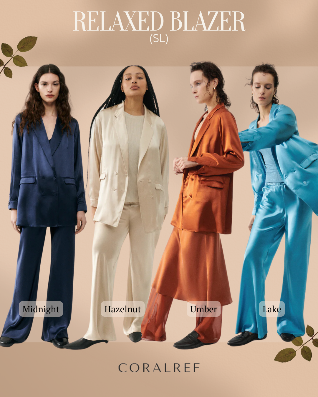 8 colours - SL Relaxed Silk Blazer