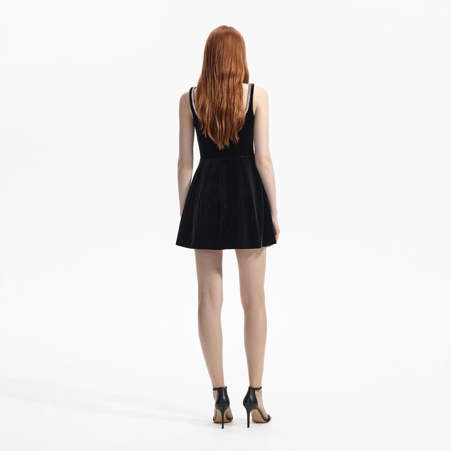SP Black Velvet Maxi & Skater Mini Dress
