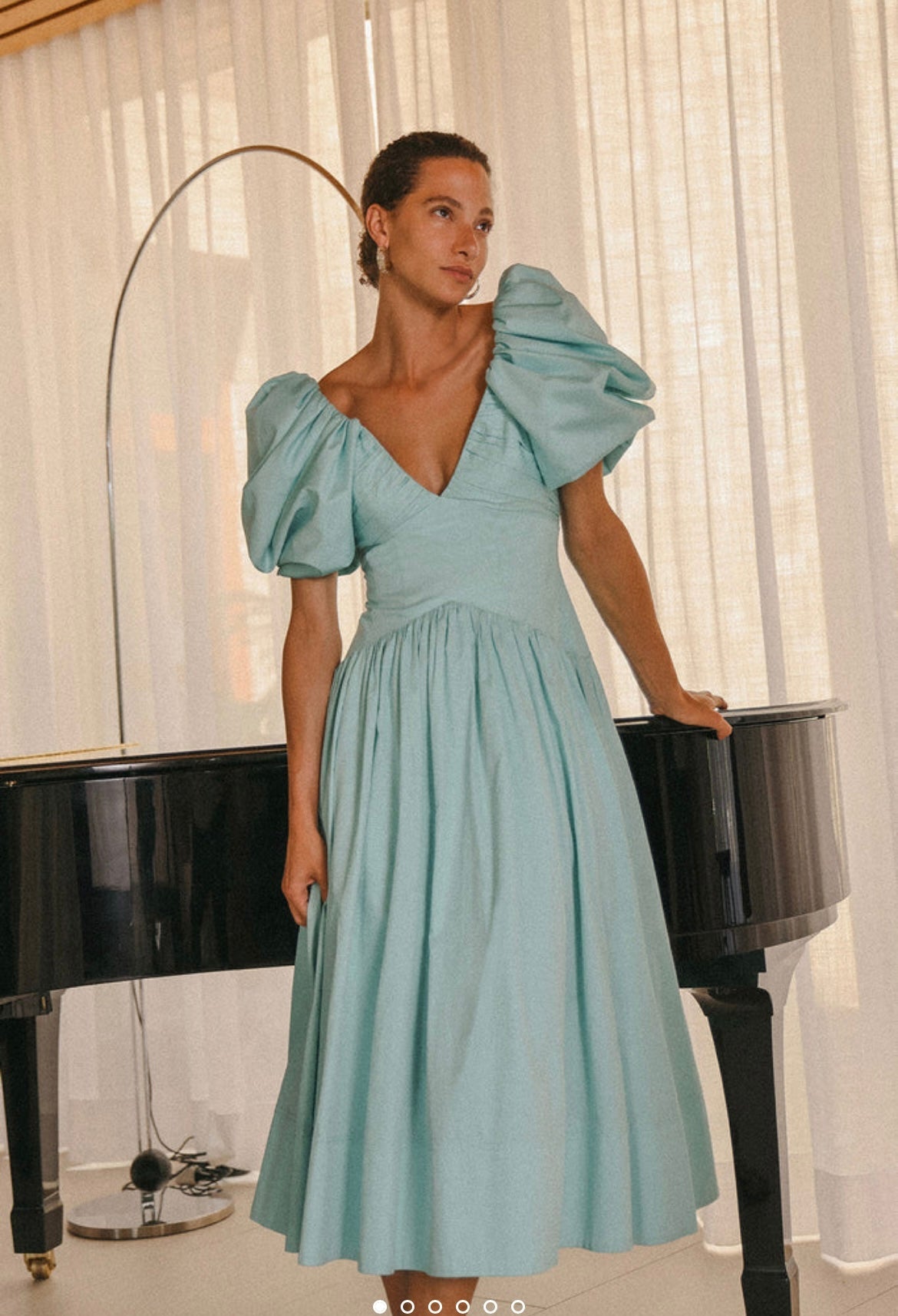 Aj Gabrielle Plunge Midi & Mini Dress